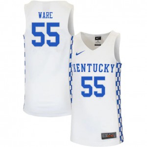 Mens Kentucky Wildcats Lance Ware #55 NCAA White Jersey 884760-418