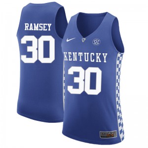 Men Kentucky Wildcats Frank Ramsey #30 University Blue Jerseys 690626-584