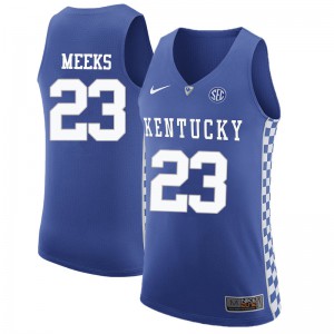 Mens Kentucky Wildcats Jodie Meeks #23 Blue NCAA Jersey 846140-606