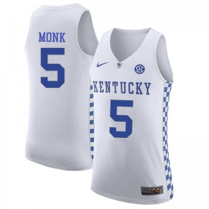 Men's Kentucky Wildcats Malik Monk #5 White High School Jerseys 262262-228