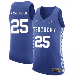 Men Kentucky Wildcats PJ Washington #25 Blue NCAA Jersey 650965-267