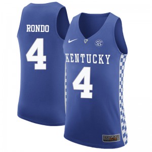Mens Kentucky Wildcats Rajon Rondo #4 Alumni Blue Jerseys 647582-625