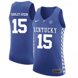 Mens Kentucky Wildcats Willie Cauley-Stein #15 Embroidery Blue Jersey 596022-881