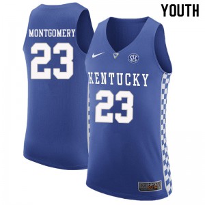 Youth Kentucky Wildcats E.J. Montgomery #23 Basketball Blue Jersey 156499-757