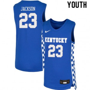 Youth Kentucky Wildcats Isaiah Jackson #23 Blue Player Jersey 853457-814